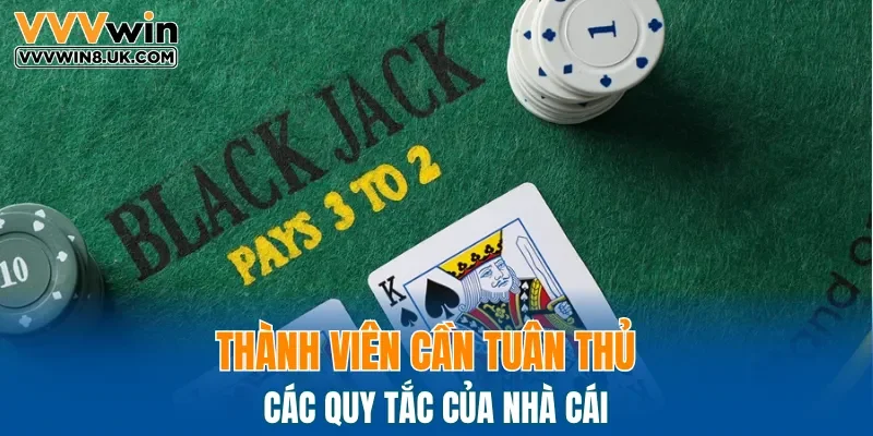 Thành viên cần tuân thủ các quy tắc của nhà cái 